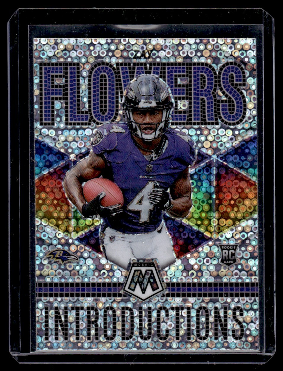 2023 Panini Mosaic Disco Introductions Zay Flowers Rookie Baltimore Ravens #I-8