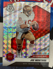 2021 Panini Mosaic Football #291 Joe Montana Super Bowl MVPs Mosaic Prizm