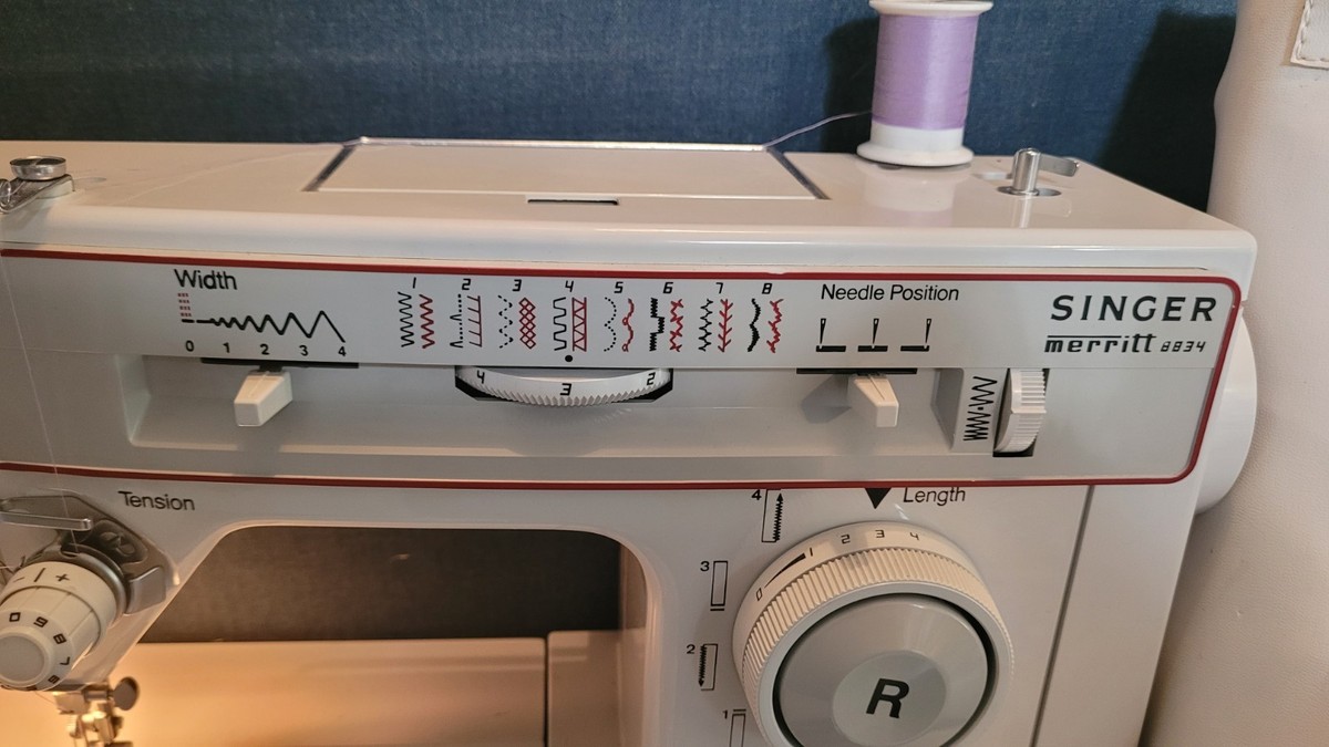 Singer Merritt Sewing Machine Model 8834 With Cover And Manual