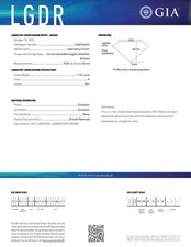 1.93 Cts RADIANT Cut GIA Certified Lab Grown CVD Diamond H Color VS1 Clarity 323.83 per carat