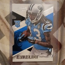 Panini 2014 Absolute Football Kelvin Benjamin Carolina Panthers #142 Rookie Card. rookie card picture