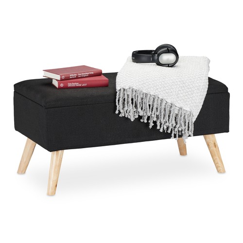 Baul almacenamiento puff organizador taburete decorativo acolchado ligero - Imagen 6 de 77