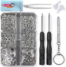 PTSLKHN Eyeglass Repair Kit with Screws, 15 Types Screws for Eyeglasses - Frame