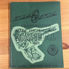1953 Lincoln Mercury Merc-o-matic Transmission Orig Factory Shop Repair Manual