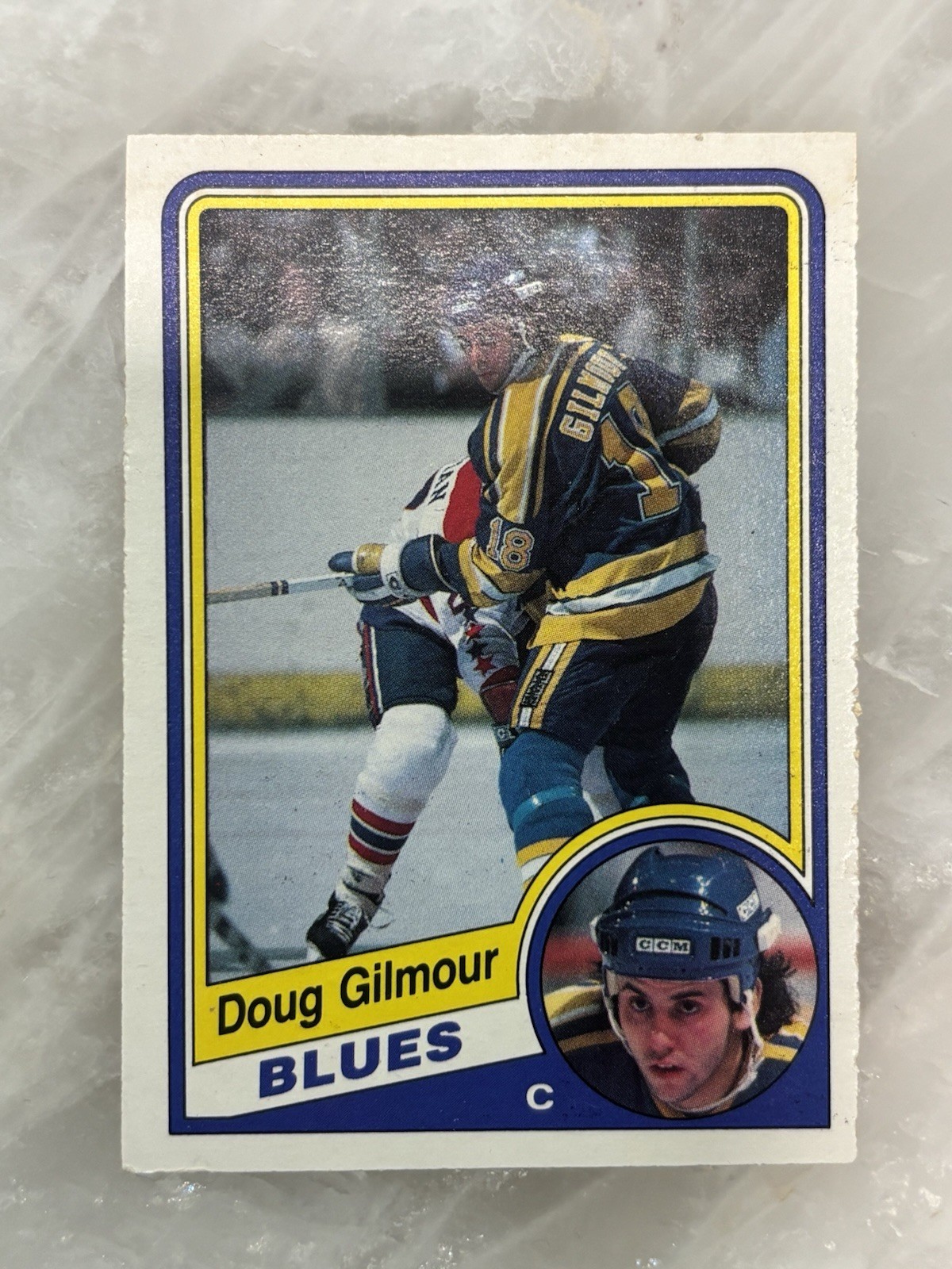 O-Pee-Chee 1984 Doug Gilmour #185 Base Set St. Louis Blues NHL Card