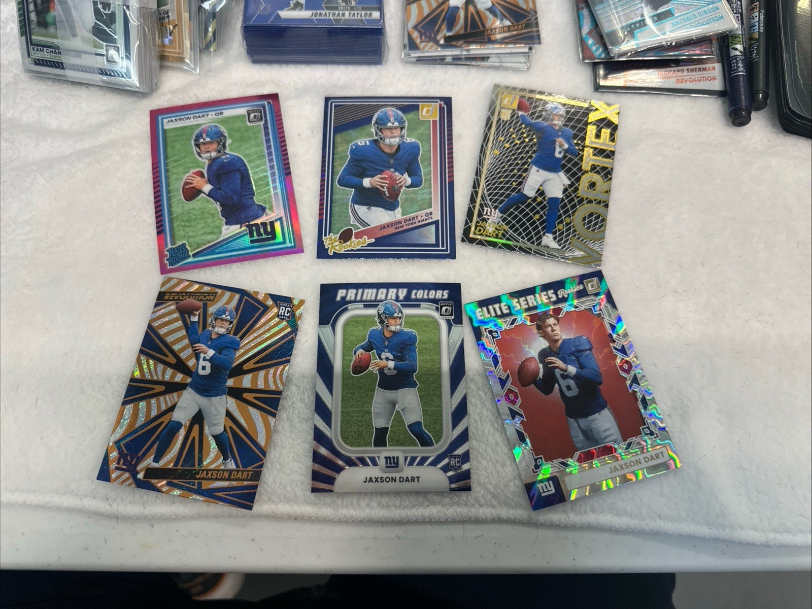 Jaxson Dart  6 Card Lot Donruss Optic