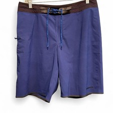 Patagonia Hydrolock 19" Boardshorts, Men's Size 32" Blue Swim