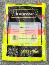 IronWear Safety Vest Size XXL Style 1287FR-LZ-RD