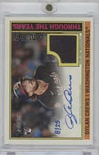 2025 Topps Heritage High Number Dylan Crews /25 RC Through the Years Auto Relic