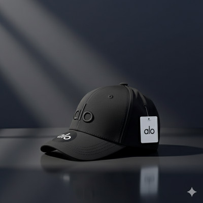 Yoga Adjustable Baseball Cap Alo_Hat Black, NWT