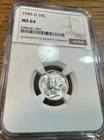 1945-D Mercury Dime NGC MS64 Blast White Best Price Ebay* CHRC