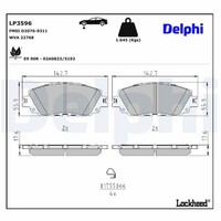 Delphi BremsbelÄGe Satz Vorderachse Passend FÜR Alfa Romeo Mito Fiat Bravo