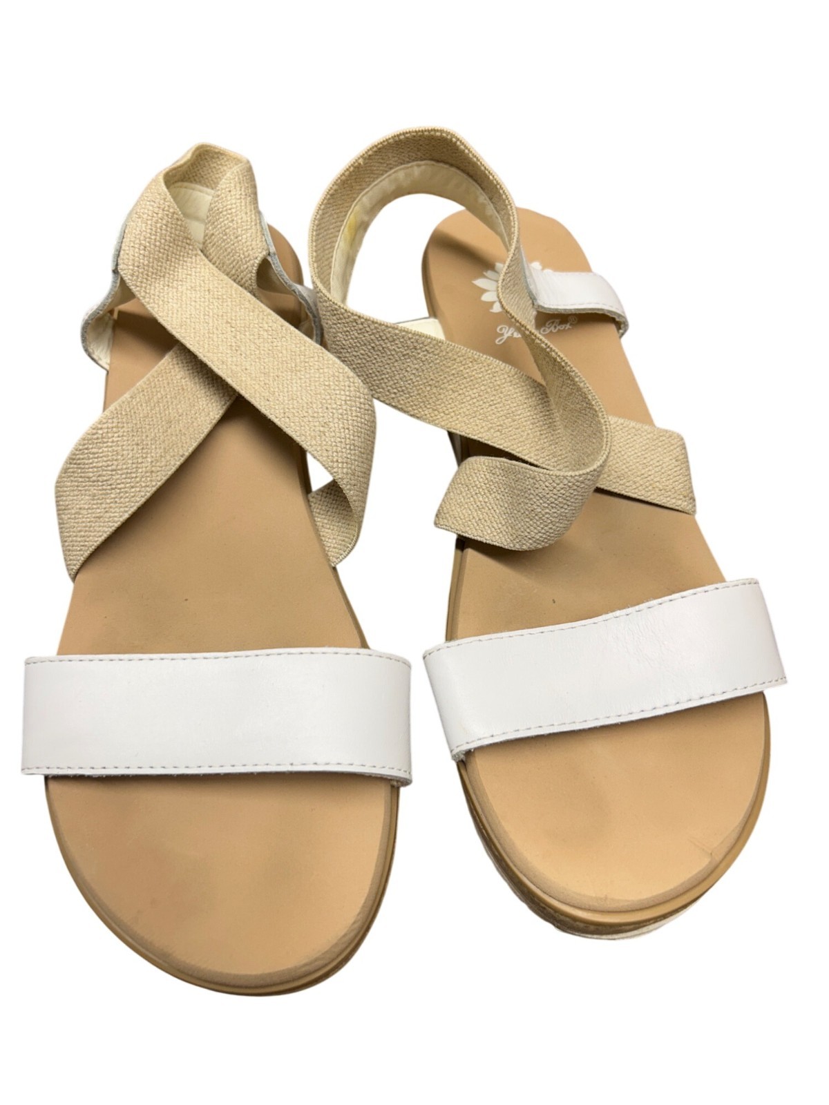 APL Sandali donna Janael scatola gialla misura 6 5 tomaia in tessuto e pelle