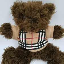 Burberry Fragrance BARRINGTON Teddy Bear Nova Check Sweater Plush Stuffed Animal