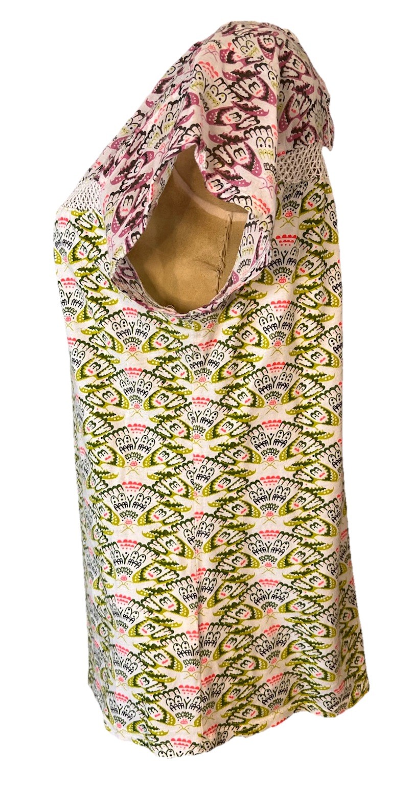 White Stuff S Sl Abstract Pattern Multicolor Cap … - image 3