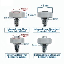 Guide de roue excentrique pour scie à table coulissante scie à panneau remplac