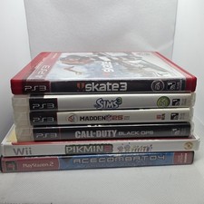 Playstation 2 3 wii PS2 OEM Empty Game Cases NO GAME - Lot of 6