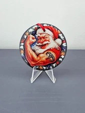 SANTA CLAUS IS A VAN HALEN FAN HOLIDAY CHRISTMAS TREE ORNAMENT VAN HAGAR TATTOO