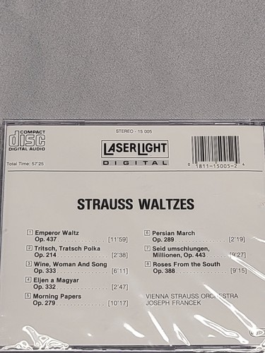 Strauss Waltzes CD Emperor Waltz Roses from the South Vienna Strauss Orchestra  - Bild 2 von 2