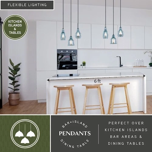 VAXCEL P0249 Millie 3L Bronze Farmhouse Jar Pendant Chandelier Ceiling Light - Picture 7 of 9