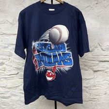 Cleveland Indians Chief Wahoo T-Shirt Vintage 90s 1998 Big Print Minty Men  s L