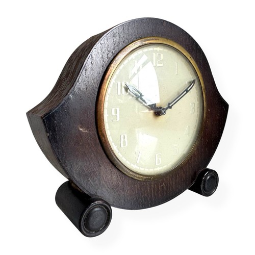 Vintage Smiths Art Deco Wooden Mantle Clock | Not Working – Restoration Display - Picture 3 of 24