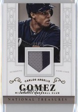 2014 Panini National Treasures Prime 19/25 Carlos Gomez #120 4y4