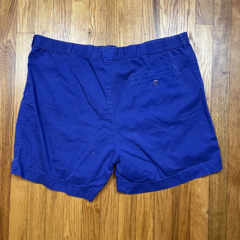 Pantalones Cortos Chinos Jantzen Vintage Años 90 Para Hombre 40 Plisados Algodón Cintura Elástica Púrpura Foto 2 de 4