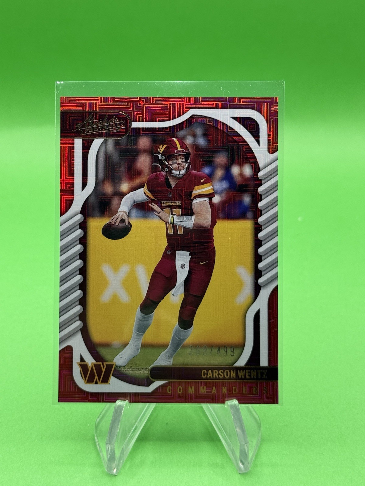 2022 Panini Absolute - Carson Wentz #96 Red Squares  499