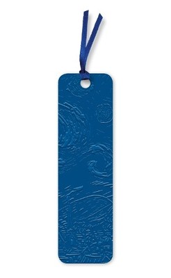 Vincent van Gogh: The Starry Night Artisan Art Vegan Leather Bookmarks (pack of