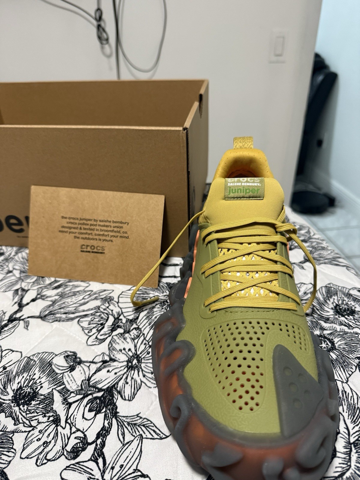 Green Yellow Orange Gray Lace Up Athletic