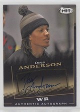 2015 Sage Hit Auto Black Dres Anderson #A12 Auto un2