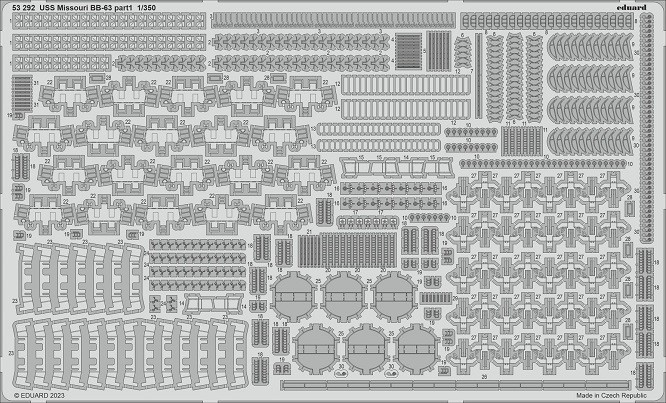 Eduard Accessories 53292 - 1:350 Fuss Missouri BB-63 1/350 Hobby Boss - New