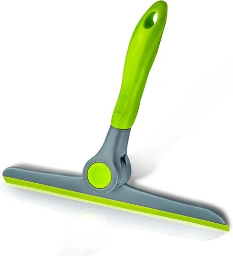 10" Heavy Duty Green and Grey Window Cleaning Squeegee, Handheld - Picture 1 of 2