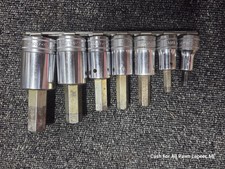 Snap On Tools 307esamy 7pc 12 Drive Metric Hex Bit Socket Driver Set Tool