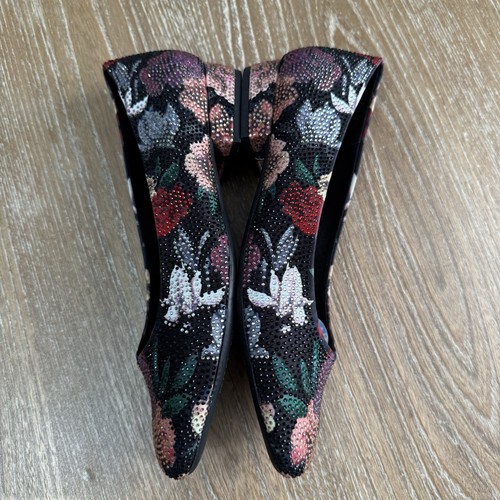 NEU Alex Marie Damenschuhe Strass Blumenmuster niedriger Blockabsatz Größe 11 Fairy - Bild 5 von 10