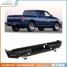 Rear NEW - Complete Steel Bumper Assembly For Dodge Ram 1500 2019 2020 2021