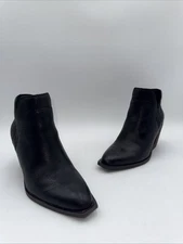 Women’s Crown Vintage Stavie Bootie Black Leather Size 7.5 M