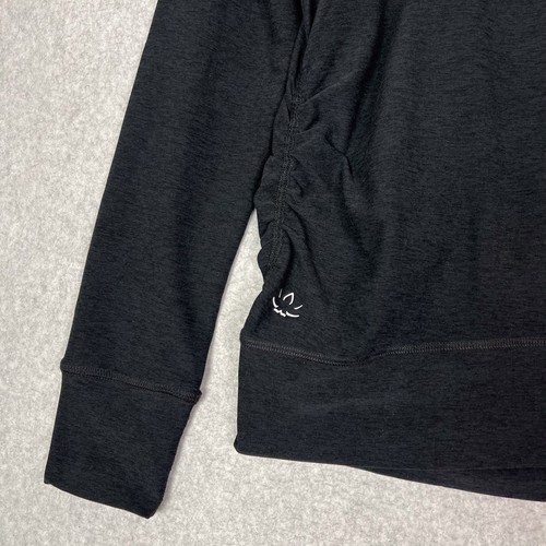 Beyond The Bump Black Spacedye Everyday Maternity Full Zip Hoodie Size XS - Picture 8 of 9