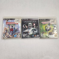 Ps3 Game Lot 3 Earth Defense Force: Insect Armageddon Monopoly Injustice Tested