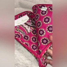 Vera Bradley tablet/e-reader sleeve in a pink, purple, and green paisley pattern