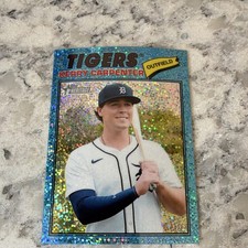 Topps Heritage Sparkle Parallel 2024 Kerry Carpenter #343 Tigers MLB Card
