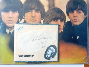 John Lennon Signiertes A4 Foto - Musik Druck Für Fans & Sammler