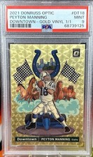 1/1 PEYTON MANNING DOWNTOWN GOLD VINYL 2021 PANINI OPTIC GRAIL INVEST📈🐐