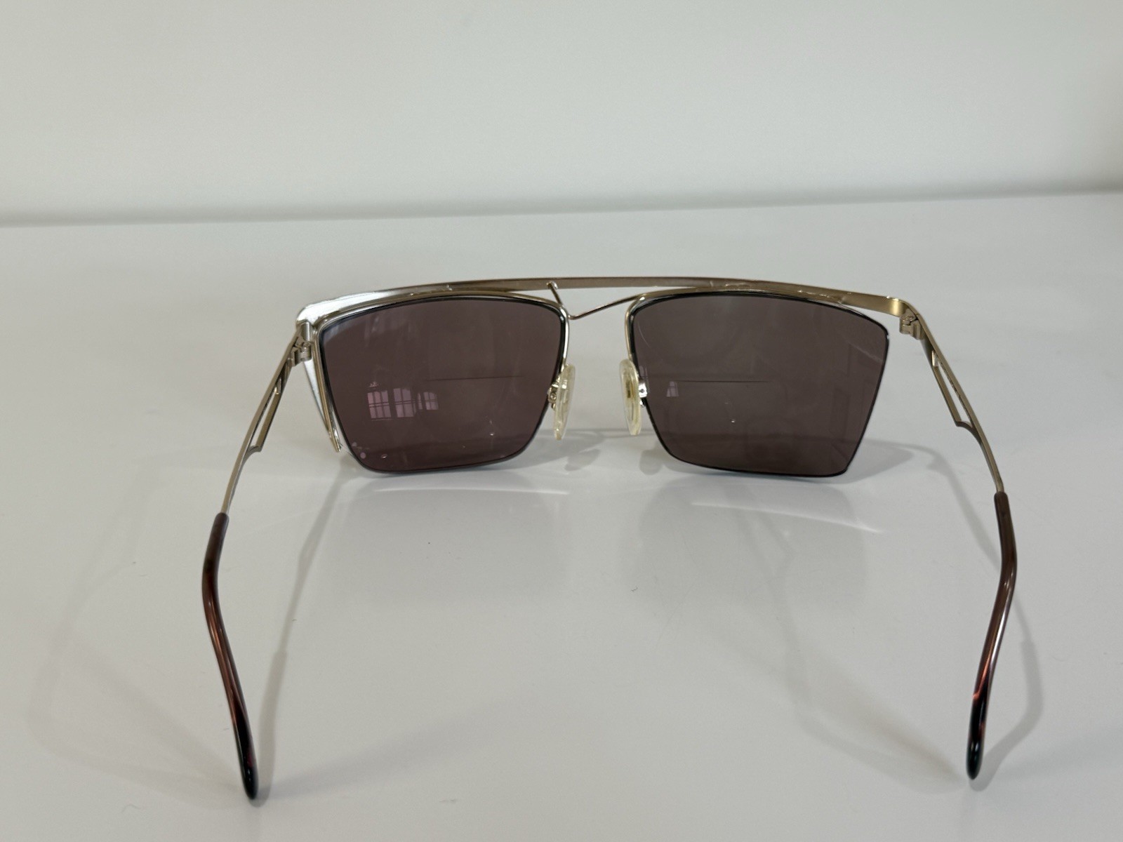 Vintage NEOSTYLE Jet 201 (953) Half Tim Gold Eyeglass Frame GERMANY 57-61-15-135