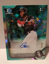 2022 Bowman Chrome Sapphire Edition 1st Bowman Auto Benyamin Bailey Aqua /99