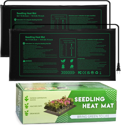NAMOTEK 2 Pack Seedling Heat Mat, Durable Waterproof Seed Germination Heating Ma
