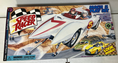 Speed Racer MACH 5 Play Set 2000 Spridle Chim Chim ReSaurus NIB