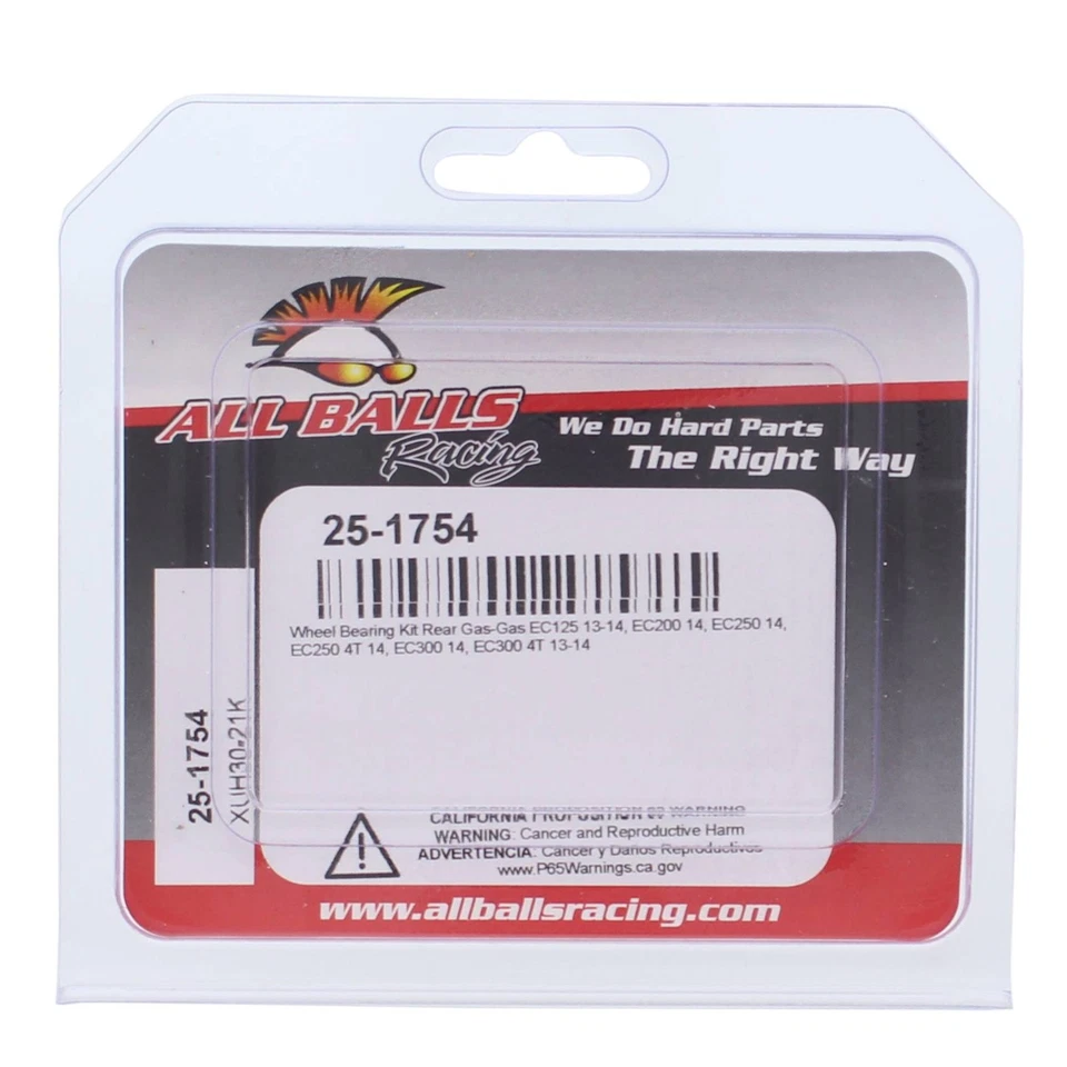 New All Balls Wheel Bearing Kit 25-1754 for Gas-Gas EC 250 14 EC 300 14 - Image 4 of 4