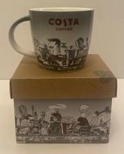 Costa Coffee London Illustrated Cup Mug Unused in Original Box - Height 8.8 cm